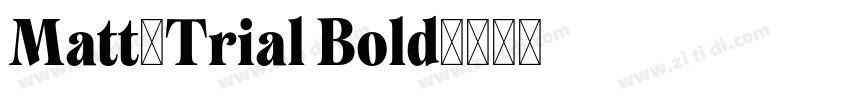 Matt_Trial Bold字体转换 Matt_Trial Bold字体转换